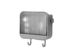 Jabonera De Pared, No Requiere Perforación, Dos Niveles, Ganchos, Diseño Con Drenaje, Pp Gris Para Baño