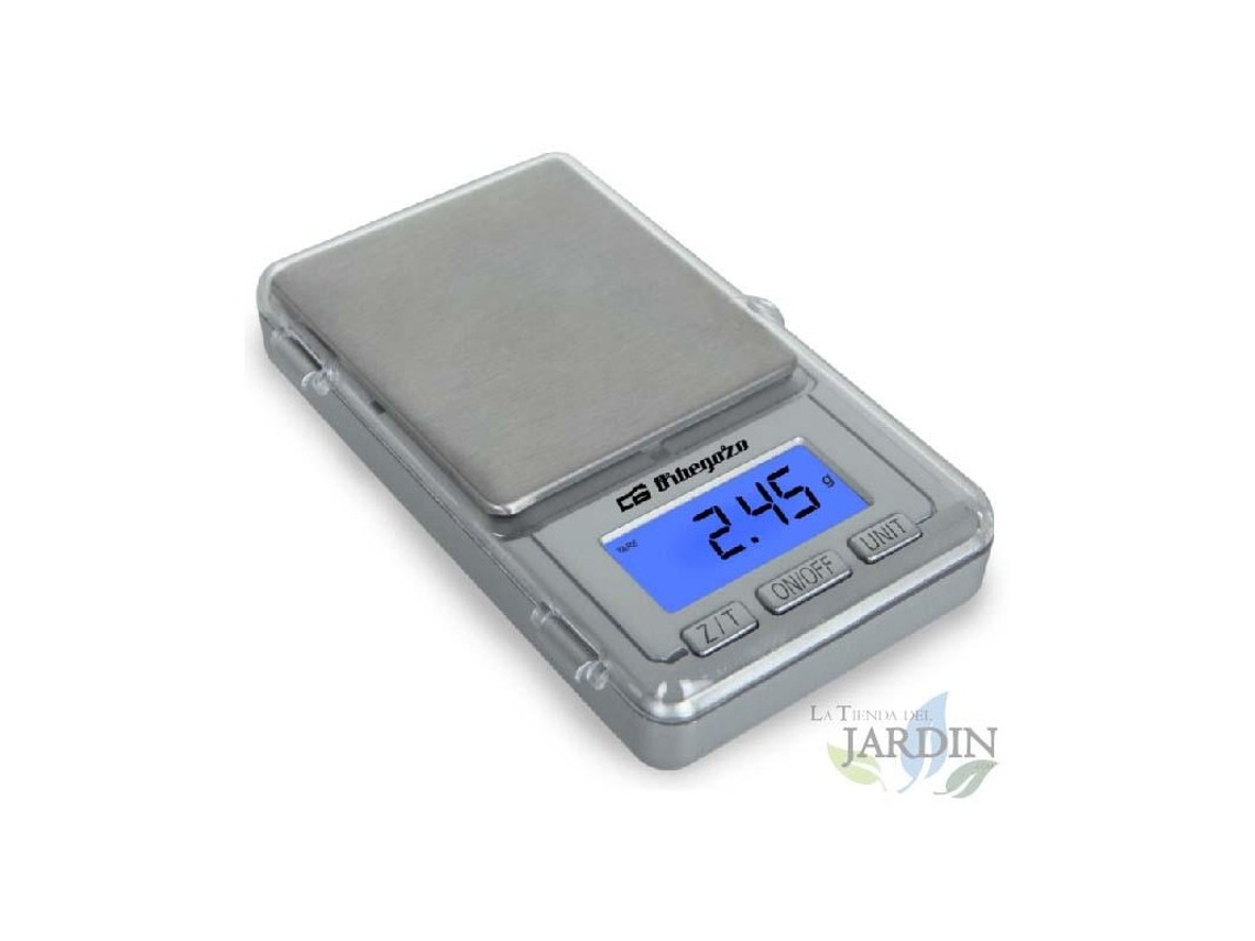 Báscula de Cocina ORBEGOZO Electrónica de Gradución con LCD (Capacidad: 100 g - Escala: 0,01g)