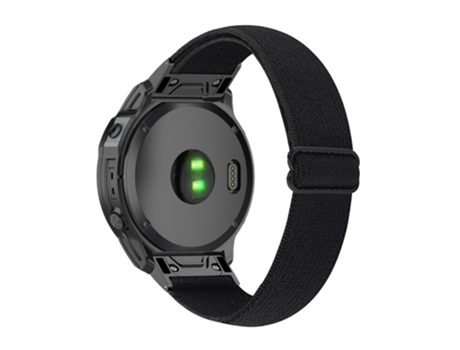 Correa de nailon elástico con herramienta para Garmin Fenix 7X/Fenix 3/Descent MK1 - negro