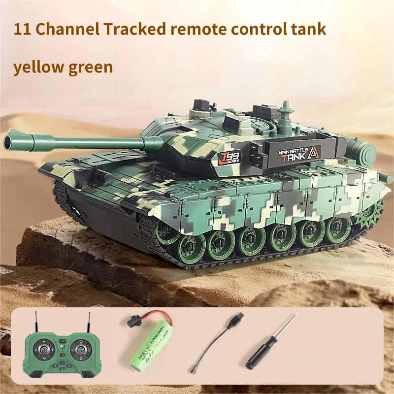 Tanque Infantil Teledirigido Con Sonido Y Luces, Un Regalo Para Niños, Un Juguete Eléctrico A Escala.