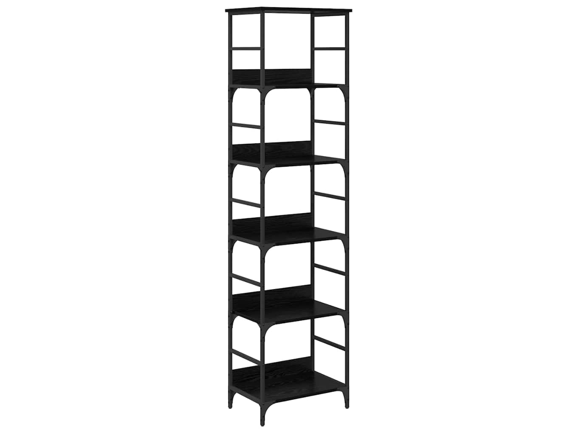 Maison Exclusive - Estante De Libros Roble Negro 50 X 33 X 188,5 Cm