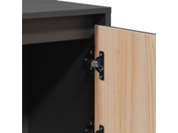 Vidaxl Dulap Înalt, Cinza, 110,5x35x117 Cm, Alfinete Maciço