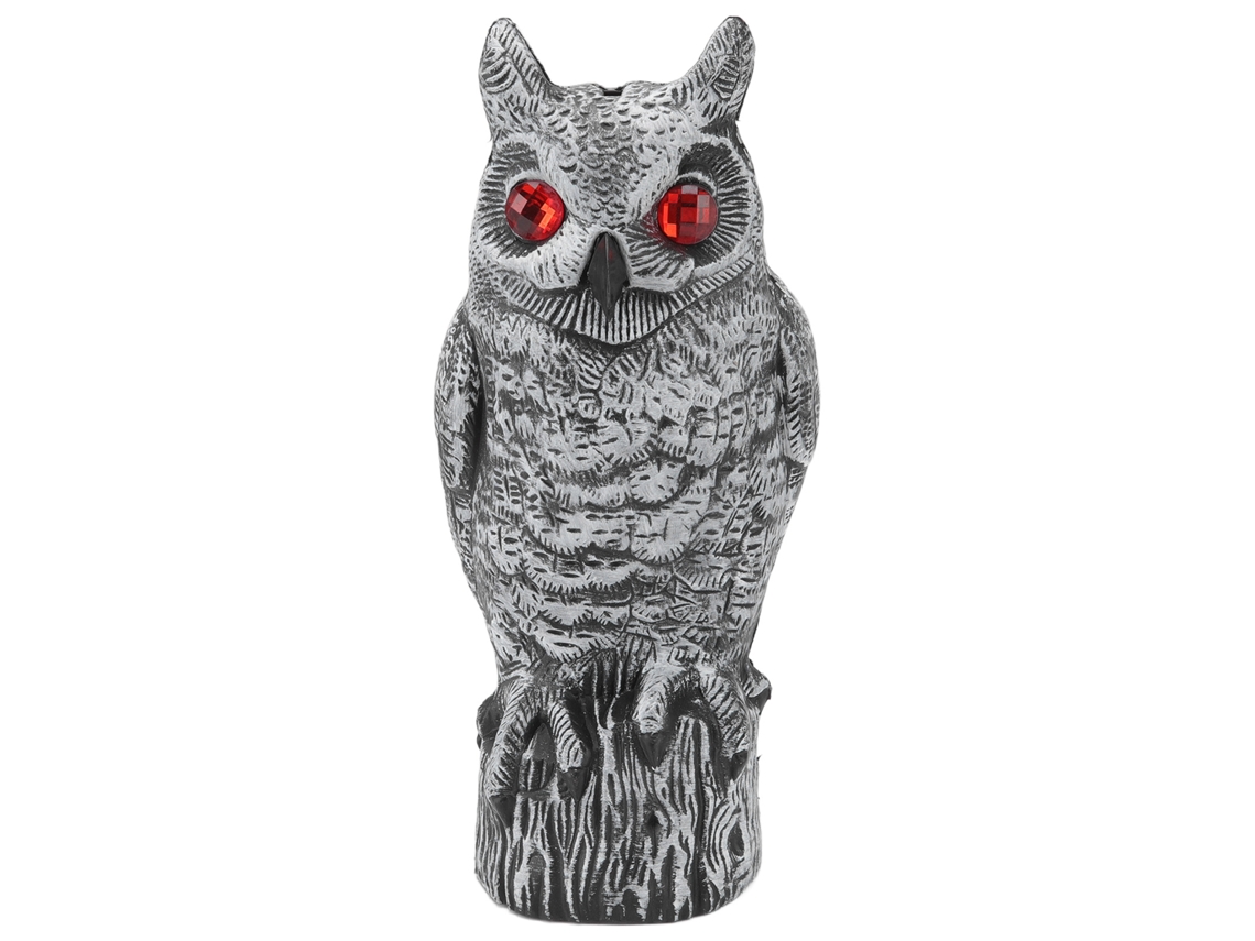 Cuervo De Plástico Falso Con Ojos Brillantes, Resistente Al Agua, Ahuyentador De Pájaros, Para Jardín O Patio, 39,7 Cm.