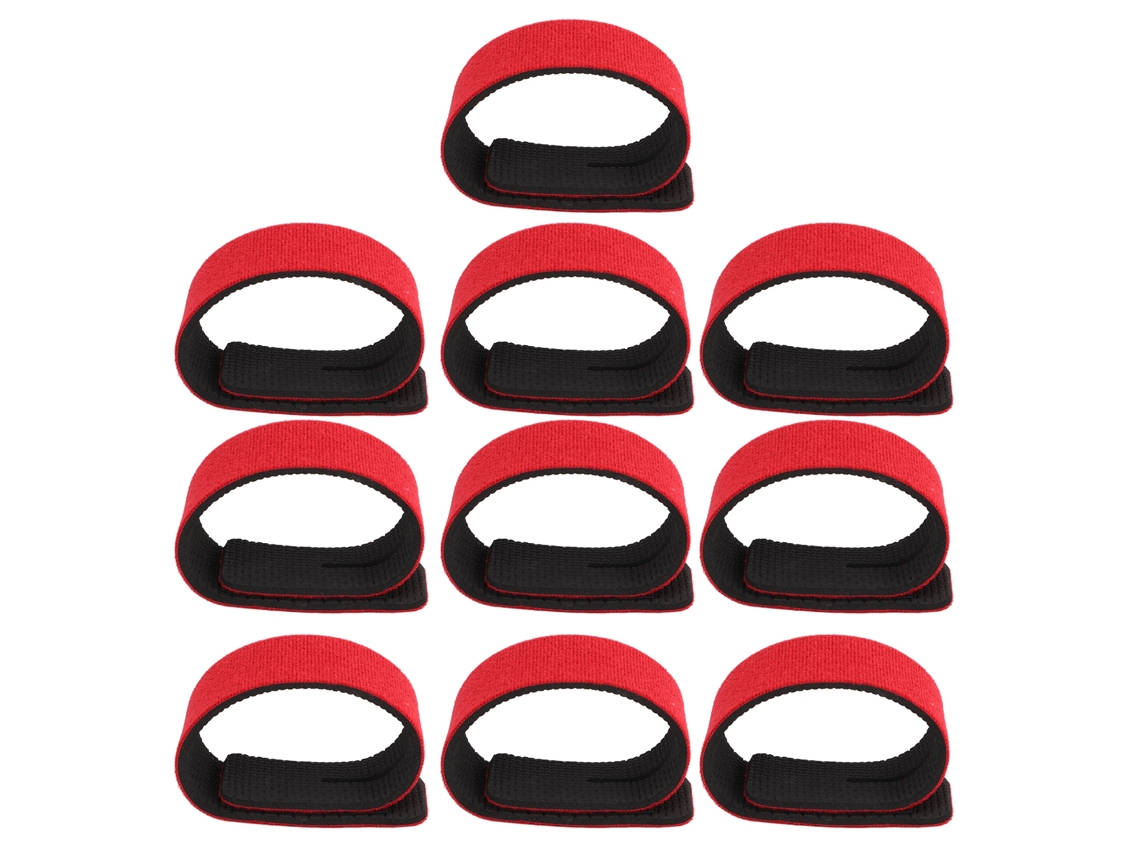 10 Correas Elásticas Ajustables Para Cañas De Pescar Con Gancho Y Argolla, De Nailon, Antideslizantes.