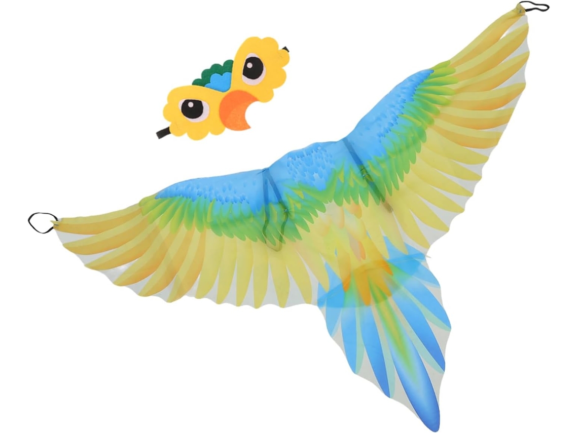 Disfraz De Pájaro Para Niños Y Niñas, Alas De Loro, Diadema, Capa, Disfraz De Fiesta.