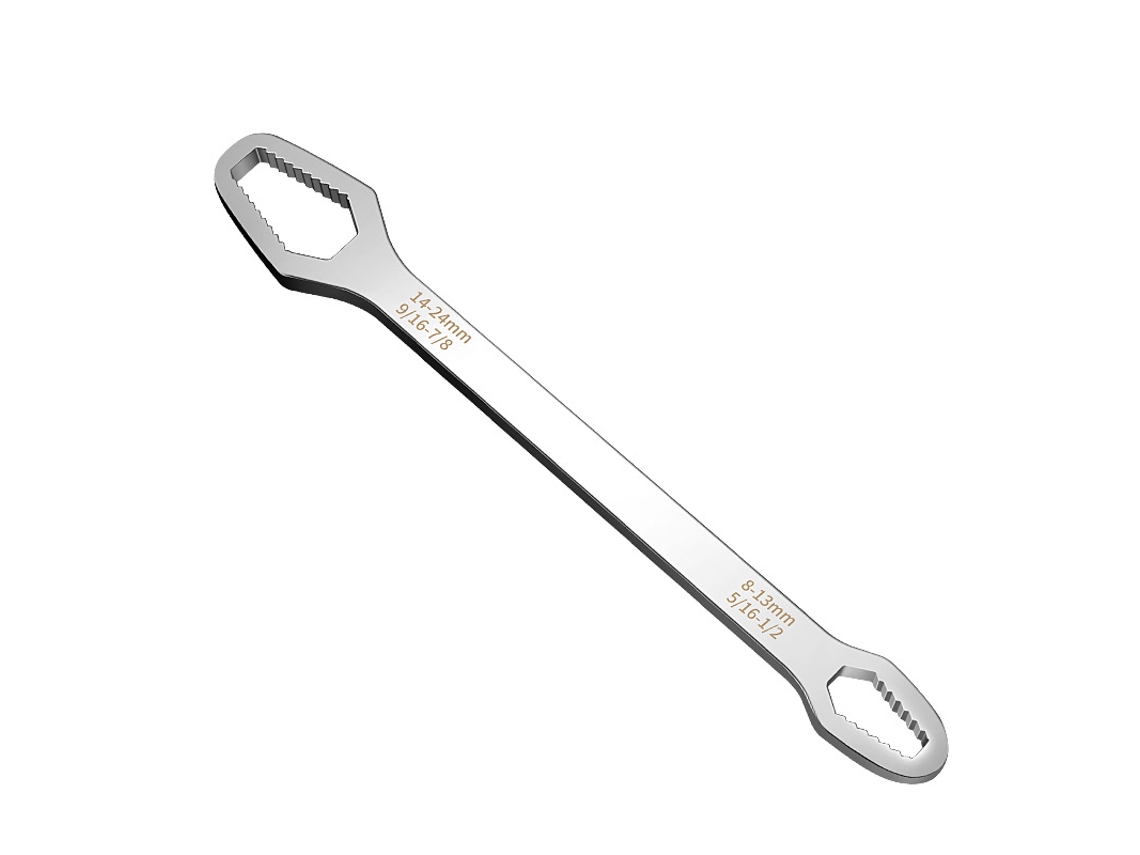Llave universal para anteojos ajustable de doble extremo