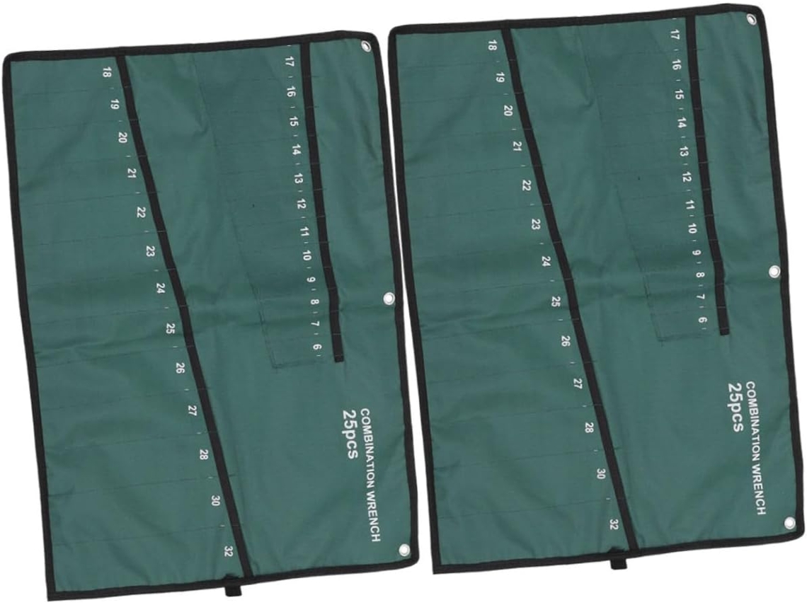 Juego de 2 bolsas enrollables Oxford, verdes. Slowmoose
