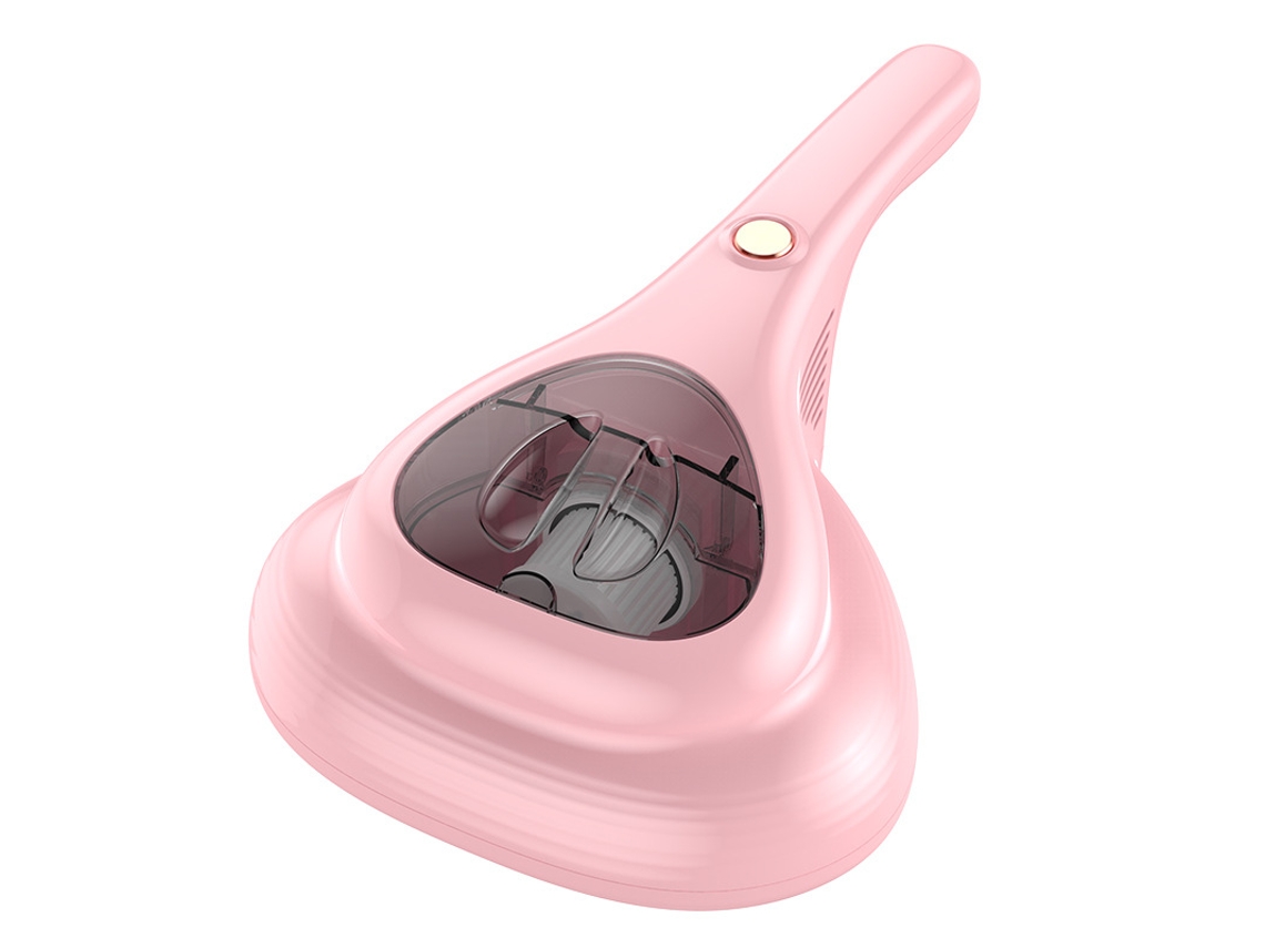 Aspirador Portátil Rosa P/ Cama Almohada Sábana Colchón Sofá