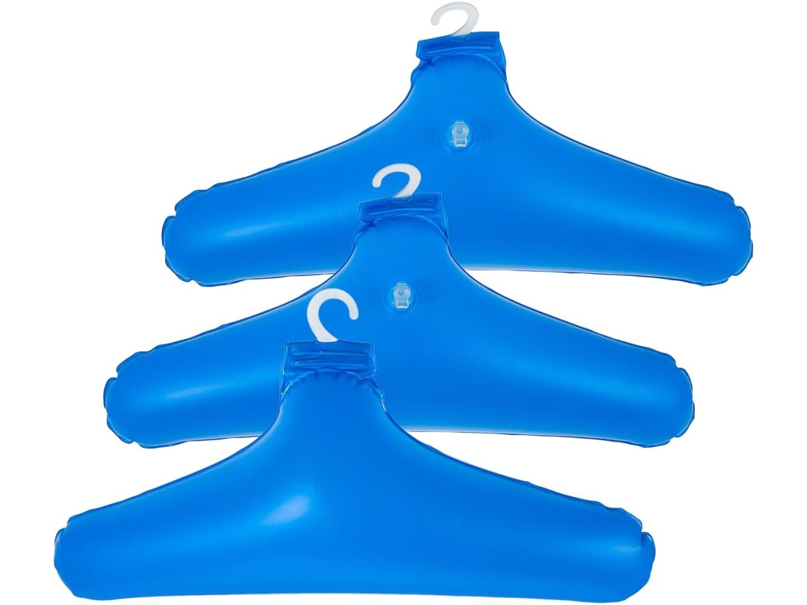Juego 3 Perchas Inflables Portátiles Pvc Ligeras Duraderas Ahorran Espacio Viajes Camping Hoteles Brindan