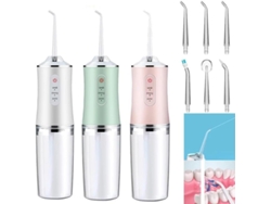 Nuevo irrigador bucal portátil Ingan 6886 con irrigador bucal recargable por USB y chorro de agua (blanco)
