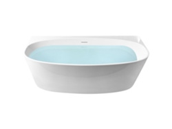 Bañera de pared clásica Beliani Parnaiba en acrílico blanco 80x170x58