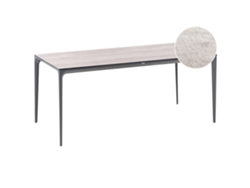 Mesa De Refeição De Jardim Sovareto 180 Cm 90 Cm Efeito De Madeira Cinzento Claro