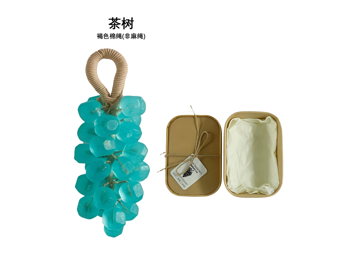 Set de regalo de jabón de árbol de té con aroma a uva