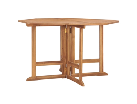 Mesa de comedor para jardín VIDAXL Marrón Madera (110x110x75 cm)