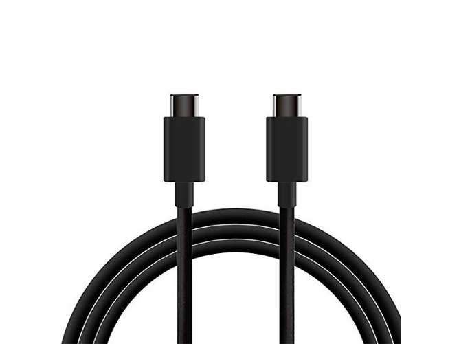 Cable KSIX BXCUC01 (USB-C - USB-C - 1 m - Negro)