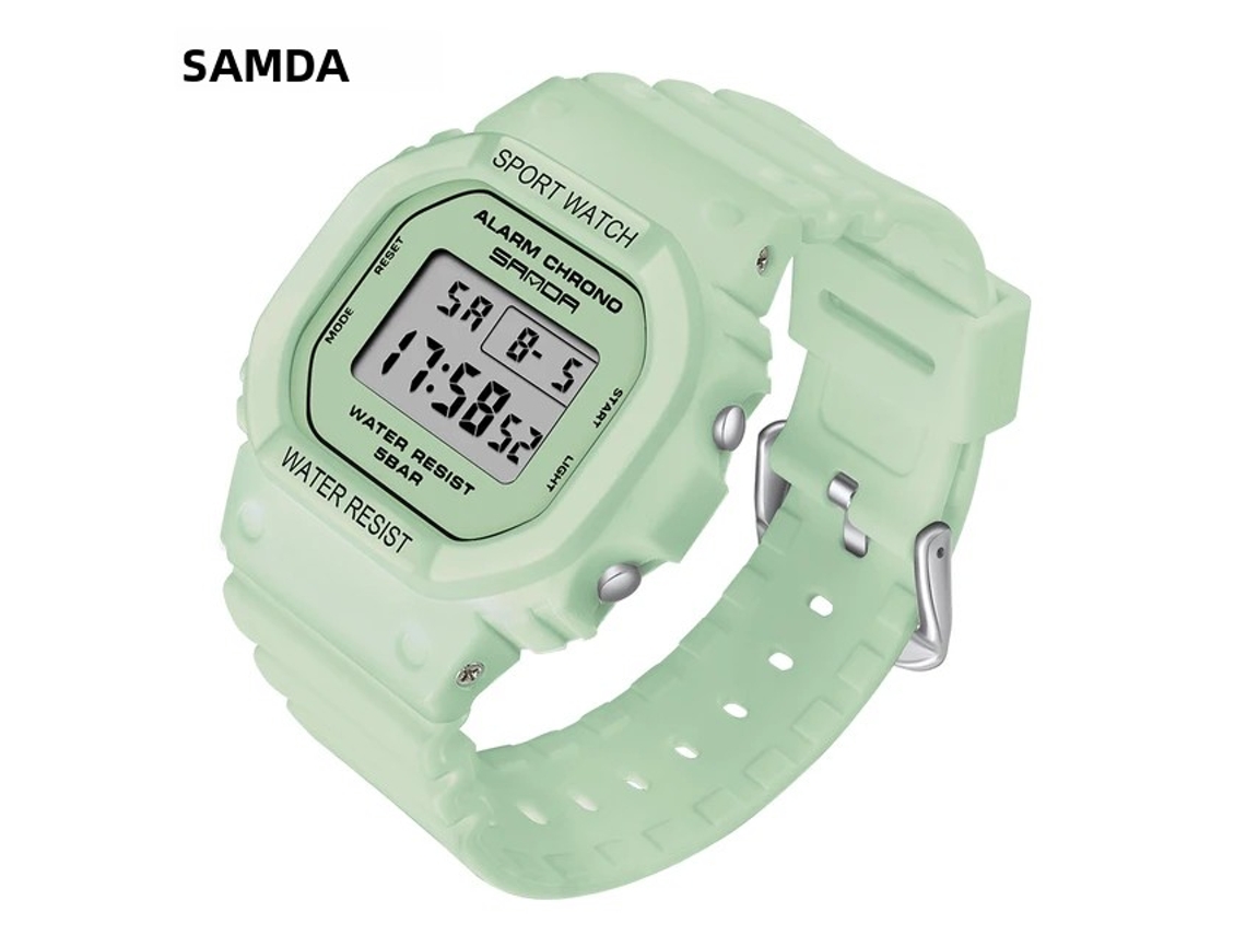 Reloj deportivo de lujo para mujer, resistente al agua, con visualización de día y fecha, elegante e informal.