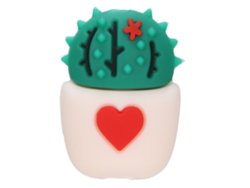 Protector De Cable Datos Cute Cactus Para Carga Celular Tablet Cable Usb Rosa Blanco