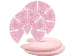 Almohadillas Térmicas Para Pecho Rosa 2 Unidades, Compresa Fría Y Caliente Reutilizable Para Lactancia Y Dolor