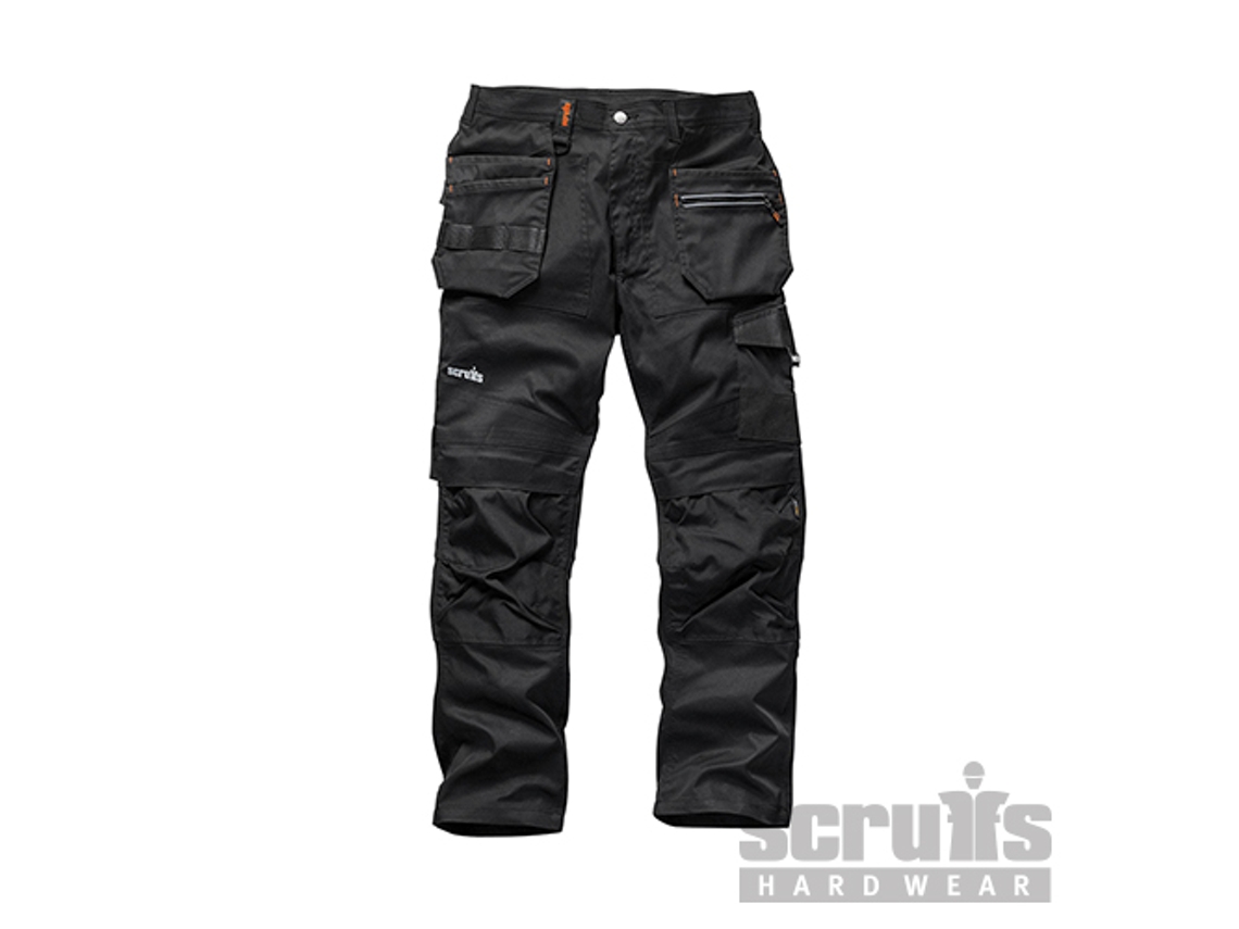 SCRUFFS T54490 Pantalón Trade Flex, color negro