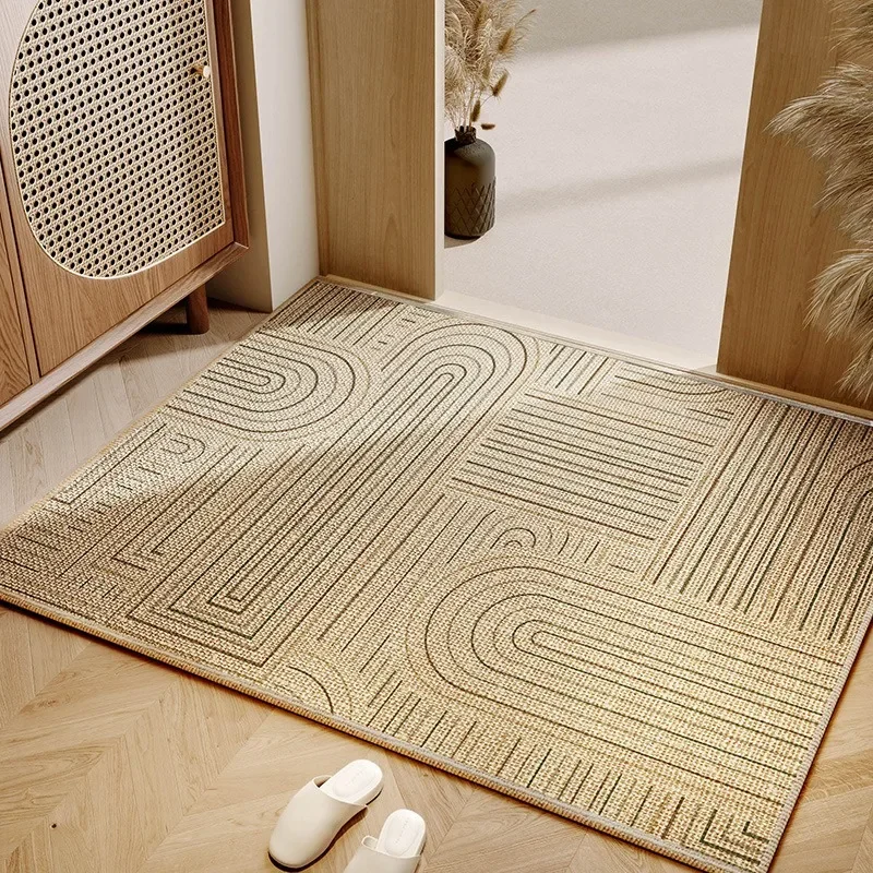 (estilo 5 60x90cm) Felpudo Con Patrón Geométrico Moderno, Lavable Y Antideslizante, Tapete Decorativo Para El Suelo.