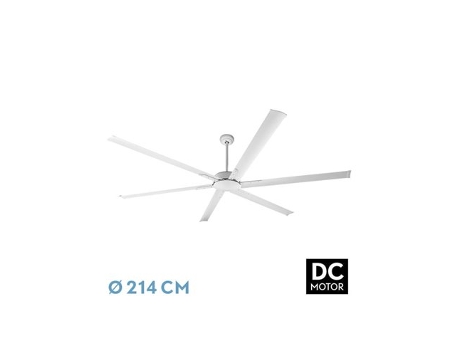 Ventilador DC Almanzor Blanco 24W 6 Aspas Regulable FABRILAMP
