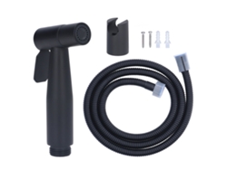 Rociador de bidé ajustable de acero inoxidable, presión G1/2, negro mate