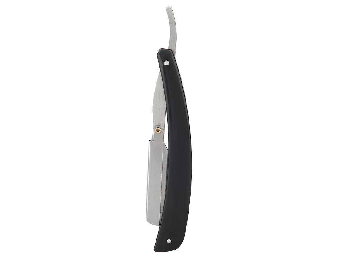 Cuchilla De Barbier Navaja De Acero Carbón Plegable Para Peluquería Cortar Pelo Y Afeitar