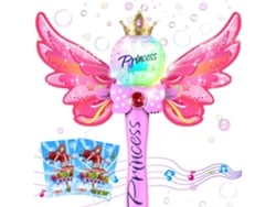 Bj-máquina De Bolhas Elétrica Varinha Mágica De Bolhas Soprador De Bolhas Para Meninas E Meninos Musical Portátil