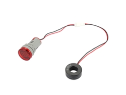 Medidor De Corriente Alterna Digital 0-100a Con Indicador Led Rojo Y Luz De Señalización Redonda.