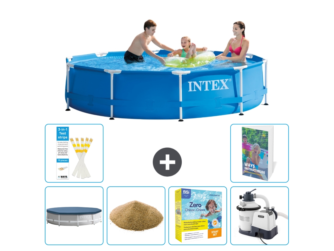Intex Piscina Com Estrutura Redonda - 305x76 Cm - 7-peças S170