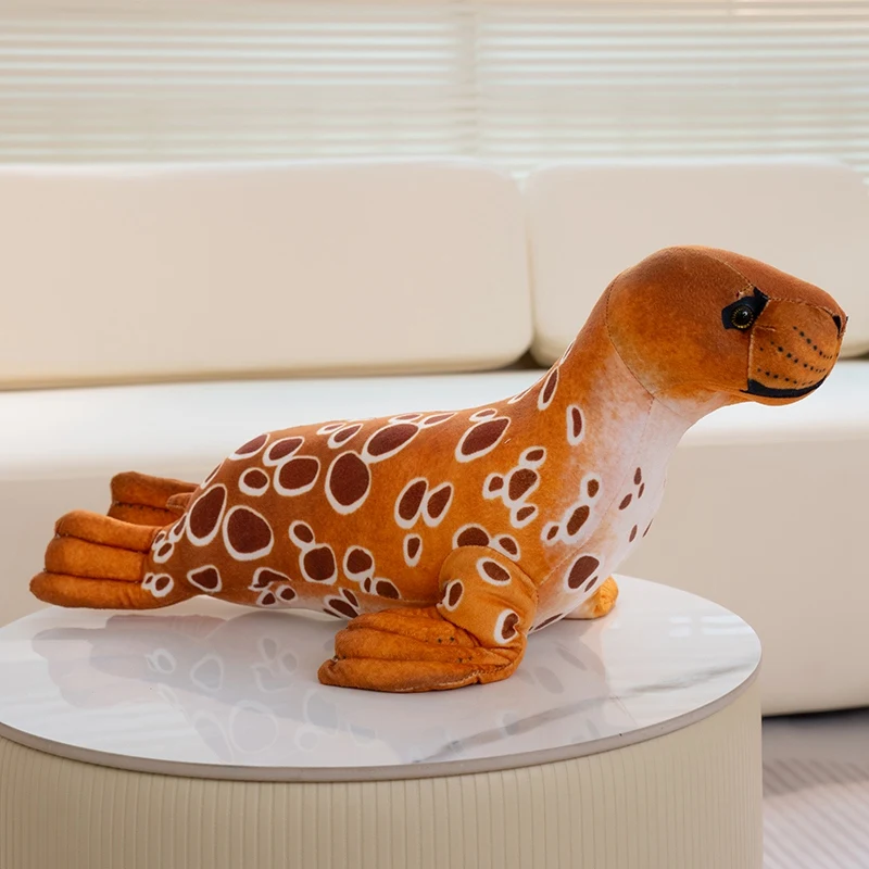 (naranja, 40 Cm) Lindo Peluche Realista De Foca De Dibujos Animados Estilo Anime