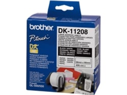 Consumible Original Brother DK11208 Etiquetas precortadas de dirección grandes (papel térmico) — 38 x 90 mm | Blanco | 400 Eiquetas