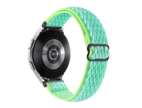 Correa de nailon bucle solo elástico para Samsung Galaxy Watch 4 40mm 44mm/Watch 4 Classic 42mm/Watch 5 40mm 44mm/Watch 5 Pro 45mm - verde azulado