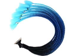 Conjunto de casco de 2 piezas con trenzas decorativas en forma de V para bicicletas.