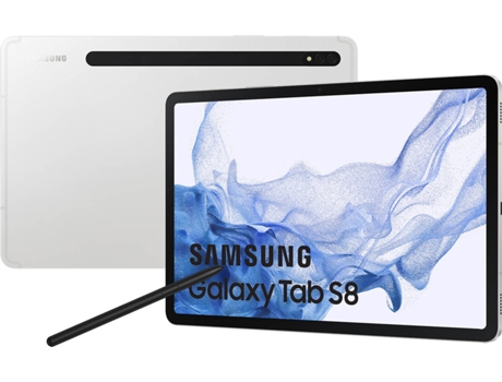 Tablet SAMSUNG Galaxy Tab S8 (11'' - 256 GB - 8 GB RAM - Wi-Fi - Plata)