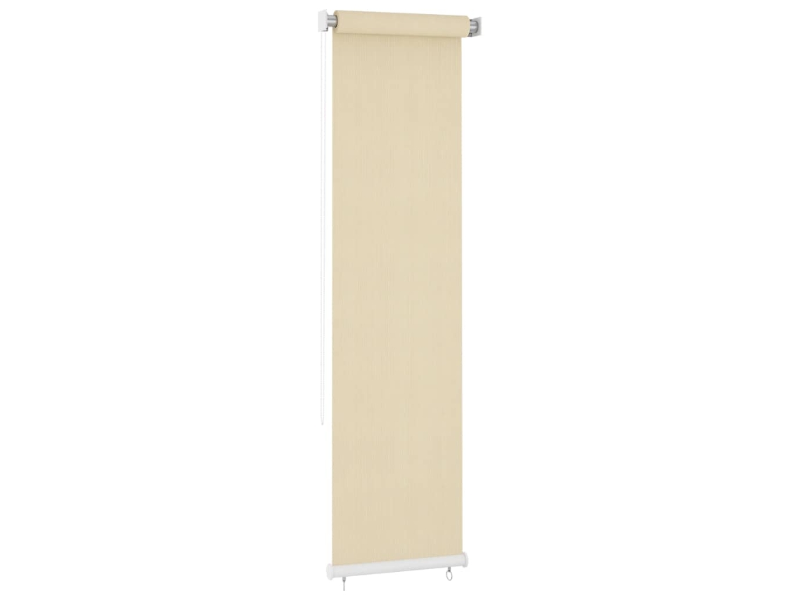 Persiana enrollable VIDAXL Crema Polietileno (60 x 230 cm)