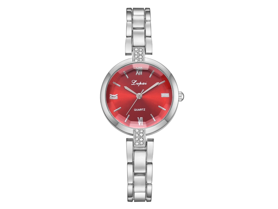 Reloj De Pulsera Sl28 Con Movimiento De Cuarzo, Fecha Y Doble Calendario, Brazalete De Acero.