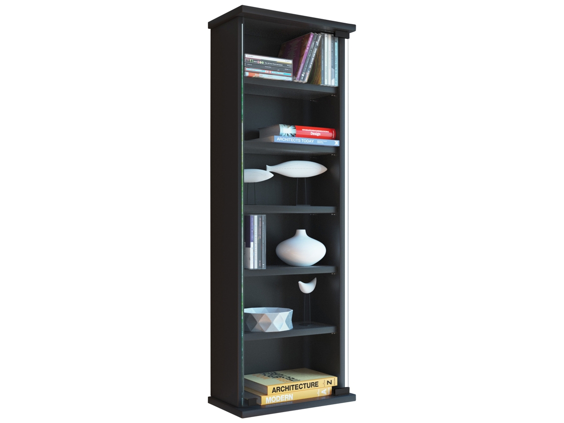Mueble de Pared para CD DVD Loposa Vcm Puerta Cristal