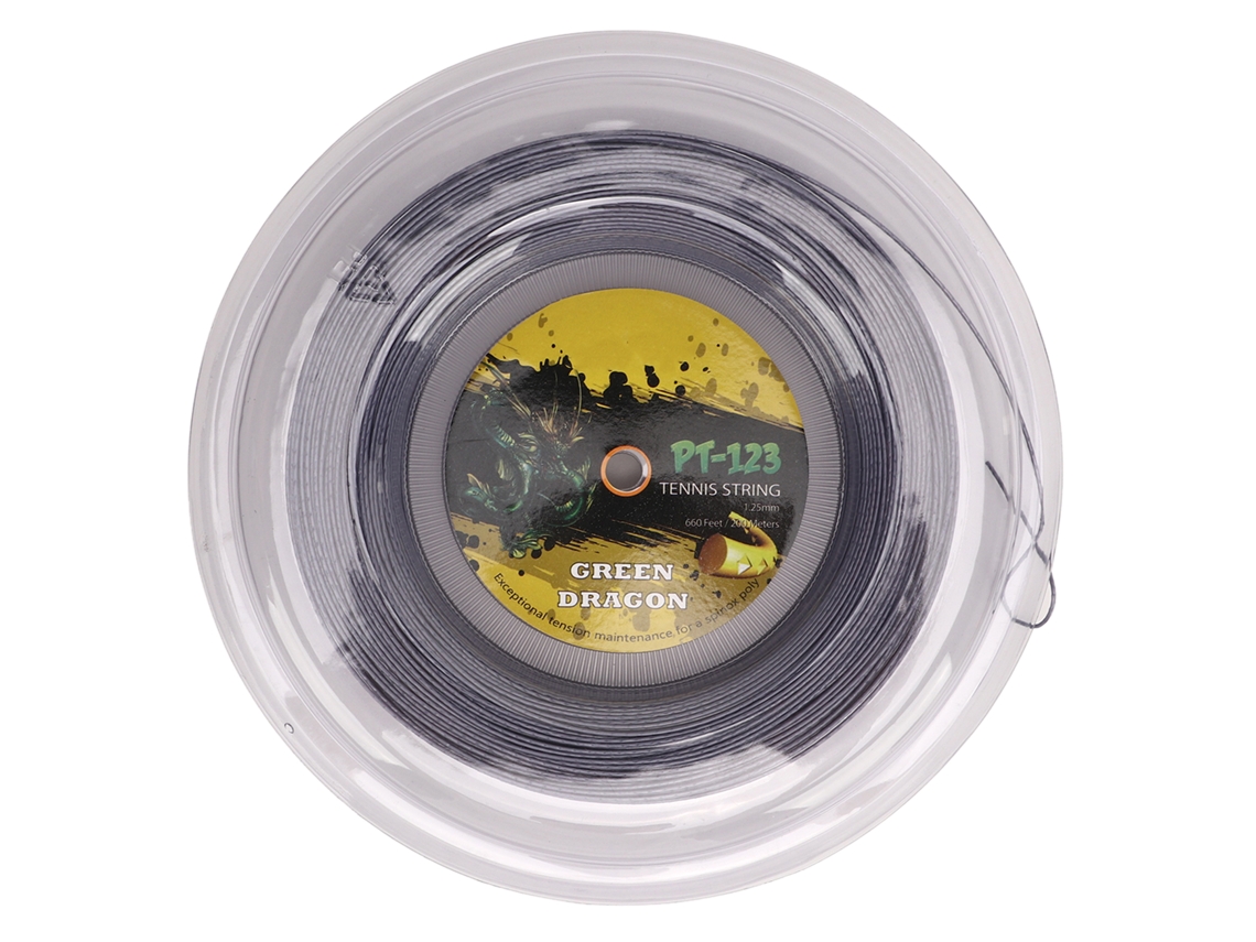 Vlrla-2026cuerda De Raqueta De Tenis 1.25mm Poliéster Resistente Patrón Ribeteado 200m Gris Plata Para Adolescentes
