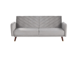 Sofá cama BELIANI Senja de Terciopelo Gris 200x95x87