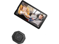 Coche Con Asiento Trasero Y Lente Objetivo: Observa Cinco Pantallas, Cámara Infrarroja
