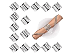 Anillos Para Servilletas, 15 Juegos De Anillos Para Servilletas Dorados Con Diseño Hueco Para Cocina