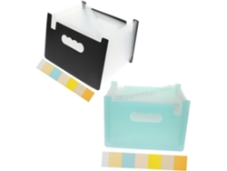 Carpeta organizadora expandible Gokoco de 2 piezas para documentos, resistente para recibos y uso en la oficina.