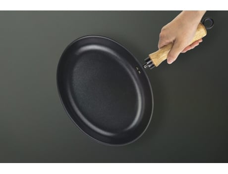 Estufa de pescado ovalado - en acero al carbono - compatible con todas las placas de cocción 24 cm Negro TRENDYFLAIR