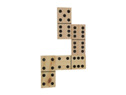 Juego de dominó clásico de madera con 28 piezas y manual de instrucciones - Wellhome