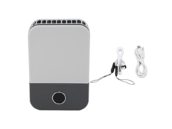 Ventilador de cuello portátil recargable por USB - Negro