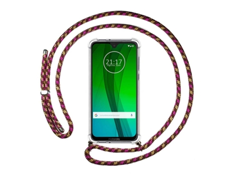 Carcasa Motorola Moto G7 / G7 Plus TUMUNDOSMARTPHONE Colgante Rosa