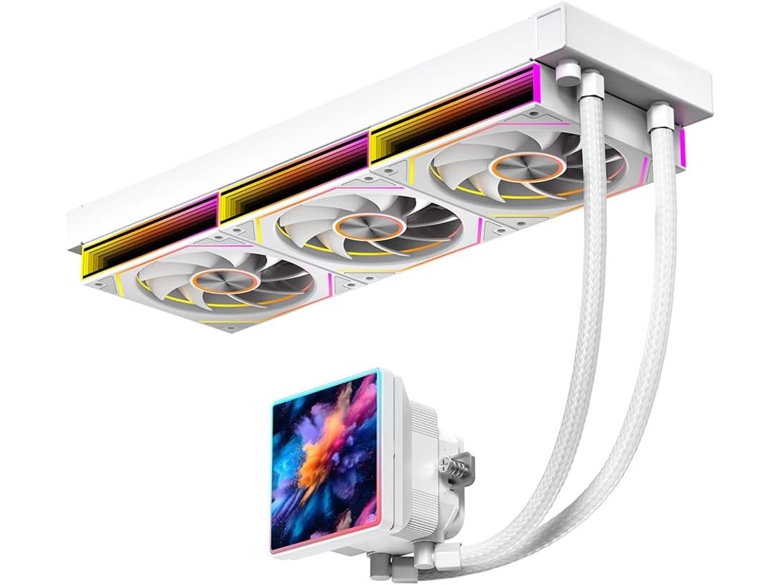 Ventilador Flow360 Se Argb Con Pantalla Lcd De 4 Pulgadas Y Sincronización Dinámica De Luz.