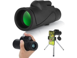 Telescopio monocular 40/60 para adultos, impermeable y antivaho, con trípode, bolsa de almacenamiento universal, maletín Chennnls