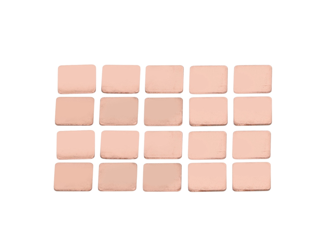 20 Piezas Lámina De Cobre Para Disipador De Calor Cpu Gpu Laptop 1mm Disipación Rápida Profesional